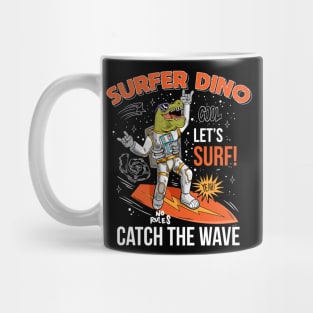 Surfer Dino Catch The Wave Mug